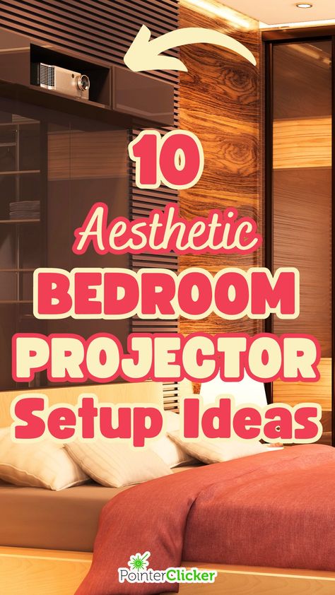 Transform your bedroom into a cozy cinematic retreat with these 10 stunning projector setup ideas. From dreamy aesthetics to DIY inspiration, discover the perfect way to elevate your bedroom's ambiance with a projector in bedroom setup. Explore unique setups on ceilings, windows, and shelves, and get ready to capture the perfect projector in bedroom aesthetic for your next photoshoot. Projector Screen Bedroom Ideas, Projector Wall Decor, Bedroom With Projector Idea, Projector For Bedroom, Projector Placement Ideas, Indoor Projector Ideas, Bedroom Ideas With Projector, Projector Setup Ideas Bedroom, Home Projector Setup