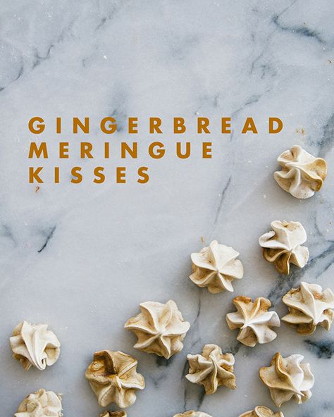 Fall Merengue Cookies, Gingerbread Meringue Cookies, Spiced Meringue Cookies, Holiday Meringue Cookies, Flavored Meringue Cookies, Fall Meringue Cookies, Meringue Cookies Christmas, Christmas Meringue Cookies, Meringues Recipe