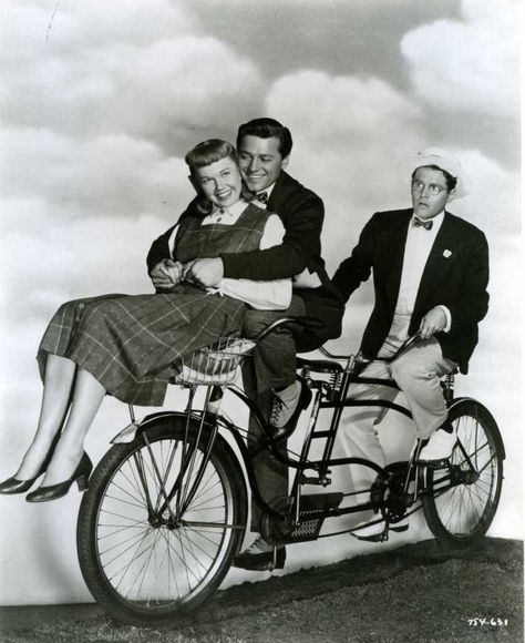 Tandem Bikes & Hollywood | The TandemGeek's Blog Tandem Bike, Womens Bike, Great Movies, Vintage Photographs, Tandem, Hollywood Stars, Bike Ride, Old Hollywood, American Actress