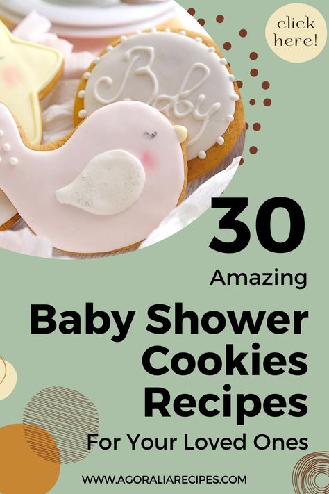 With these delicious baby shower cookie recipes, you can make the mom-to-be's day extra special! The birth of a child is always the best reason to rejoice. And what better way to do it than with tasty treats? You'll find delicious ideas for a dreamy baby shower in this roundup. Listed here are delicious baby shower cookie recipes. You can make cookies for baby showers at home by following these recipes. Cookies For Baby Shower, Baby Shower Cookies Neutral, Shower Recipes, Almond Meal Cookies, Homemade Sugar Cookies, Cookies Theme, Make Cookies, Cookie Tutorials, Simple Baby Shower