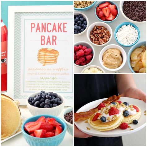 Birthday Brunch Activity Ideas, Office Breakfast Ideas Parties, Pancake Supper Ideas, Winter Brunch Ideas, Belgian Waffles Toppings, Staff Breakfast, Office Breakfast, Office Atmosphere, Pancake Bar