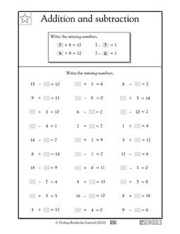 Find the missing number! This math worksheet gives your child practice filling in the blanks in addition and subtraction equations up to 20. Find The Missing Number, Mental Maths Worksheets, Missing Addend, Addition And Subtraction Worksheets, 1st Grade Math Worksheets, Subtraction Worksheets, Studying Math, 1st Grade Worksheets, Fun Worksheets