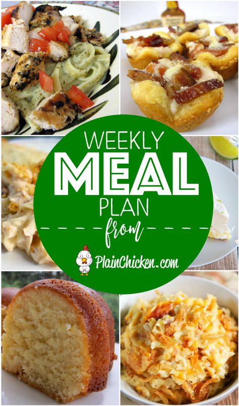 Quick and easy recipes for everyday of the week. Main dishes, side dishes and dessert recipes. Everything is easy to make and guaranteed to please the whole family! Meal Planing, Meal Planning Board, Freezing Food, Meal Planning Menus, Budget Freezer Meals, Budget Meal Planning, Plain Chicken, Dinner Meal, Weekly Meal Plan