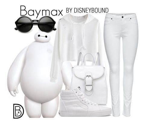 "Baymax" by leslieakay ❤ liked on Polyvore featuring ZeroUV, M&Co, Anne Klein, Vans, disney, disneybound, disneycharacter and DisneyBoundChallenge Disney Character Cosplay, Disney Character Outfits, Disney Bound Outfits Casual, Disney Costume, Character Cosplay, Disney Themed Outfits, Cute Disney Outfits, Movie Inspired Outfits, Disney Inspired Fashion