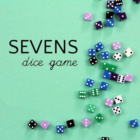 Sevens is a fun easy dice game for kids that helps them practice their strategic thinking skills and reinforce basic math skills. Simple Dice Games, Mexican Train, Cousin Camp, Night Activities, Maths Games, Family Card Games, Clever Classroom, Math Games For Kids, Fun Card Games