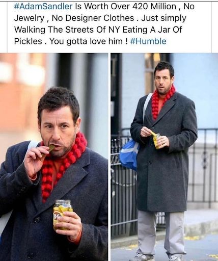 Meme viral: ADAM SANDLER spotted eating a JAR OF PICKLES in NEW YORK city Lunch Meme, Apartment In Nyc, A Meme, Adam Sandler, Cute Memes, Hysterically Funny, Comedy Funny Videos, Internet Funny, Motivation Quotes