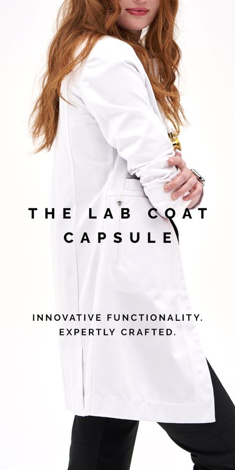 NEW styles. Superior style. Expertly crafted. Changing everything you thought you knew about a white coat. Doctor Coat Aesthetic, Women With Money, Smile White Teeth, Surgeon Humor, Spring Nail Art Ideas, Women's Lab Coats, Acrylic Nail Art Ideas, Nursing School Student, Oral Hygiene Products