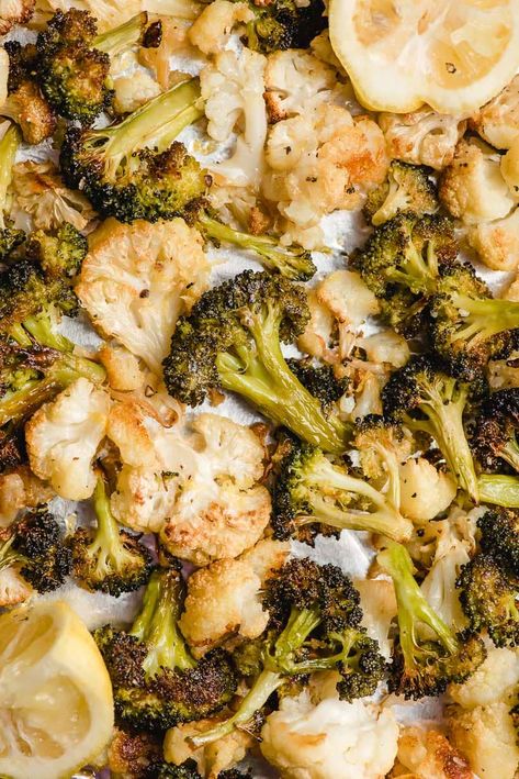 Oven Roasted Broccoli Cauliflower And Carrots, Oven Roasted Broccoli And Cauliflower, Roasted Broccoli And Cauliflower, Roast Broccoli, Oven Roasted Broccoli, Cauliflower Roasted, Oven Roasted Cauliflower, Broccoli And Cauliflower, Delicious Sides