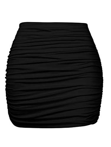 Mini Skirts With Tights, Club Skirt, Club Skirts, Short Pollera, Colorful Crop Tops, Wrap Around Skirt, Short Waist, Black Mini Skirt, Body Con Skirt