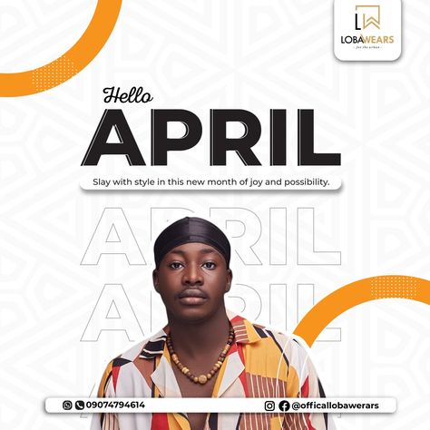 Hello April Happy New Month April Design, Happy New Month April Flyer Design, Happy New Month April, New Month April, Happy New Month Images, Fashion Lookbook Design, Trading Inspiration, New Month Design, Photoshop Templates Free