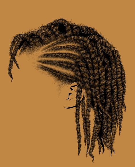 these intricate illustrations of black women’s hair promote self-love - i-D Hairstyles 4c, Flat Twist Hairstyles, Hair 4c, Natural Hair Twist Out, Twa Hairstyles, Natural Hair Art, Protective Hairstyles For Natural Hair, Drawing Hair, Hair Twist