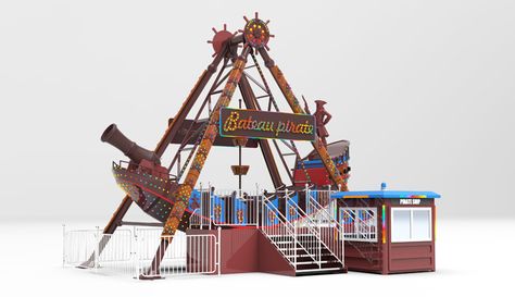 Pirate Ship Ride for Sale - Beston Amusement Park Rides Pirate Ship Ride, Pirate Boats, Kiddie Rides, Fun Park, Amusement Park Rides, Roller Coaster Ride, Harley Quinn Cosplay, Thrill Ride, Pirate Ship