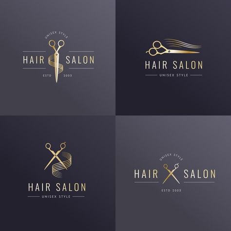 Hair Salon Logo Ideas Hairdresser, Hairdresser Logo Design, Hair Stylist Logo Design, Electricity Logo, Luxury Hair Salon, Hair Salon Logo, Hairdresser Logo, Hair Logo Design, Barber Logo