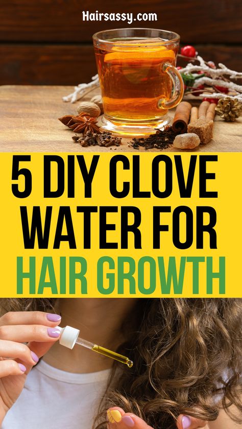 clove water for hair growth recipe Clove Benefits For Hair, Cloves Benefits For Hair, Rosemary Clove Water For Hair Growth, Clove Water For Hair, Clove Water For Hair Growth, Cloves For Hair Growth, Clove Water, Benefits Of Cloves, Rosemary For Hair Growth