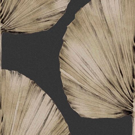 Palm Fan Wallpaper in Charcoal from the Exclusives Collection by Graha – BURKE DECOR Fan Wallpaper, Palm Fan, Quality Wallpaper, Large Scale Wallpaper, Wallpaper Walls Decor, Outdoor Fan, Scale Wallpaper, Graham & Brown, Brown Wallpaper