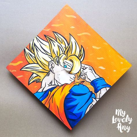 Dragon Ball Z Graduation Cap, Dragon Ball Graduation Cap, Graduation Cap Ideas, Senior Ideas, Maki Zenin, Kids Graduation, Graduation Cap Designs, Cap Ideas, Graduation Caps