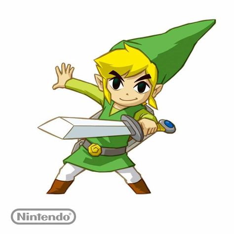 Toon Link Legend Of Zelda Spirit Tracks, Zelda And Link, Minish Cap, Spirit Tracks, The Minish Cap, Zelda Drawing, Happy 12th Birthday, Link Art, Link Zelda