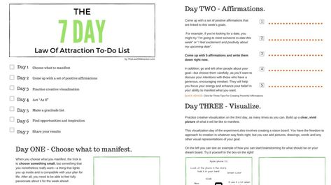 7 Free Law of Attraction PDF Worksheets - Download & Print Law Attraction, Creative Visualization, Low Mood, Learning To Let Go, Manifesting Money, Manifestation Journal, Image Editor, Day Plan, How To Get Rich