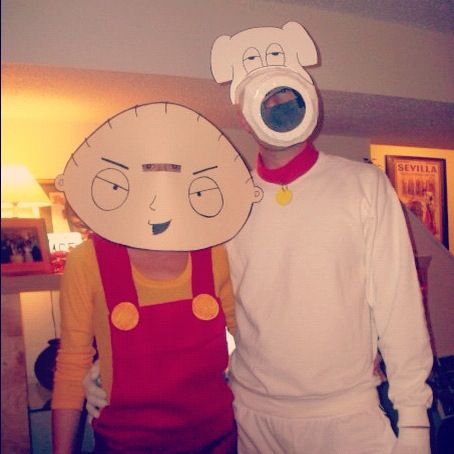 best couples costume Homemade Halloween Costume Stewie and Brian Family Guy Stewie And Brian Halloween Costume, Family Guy Couples Costume, Family Guy Halloween Costumes, Family Guy Halloween, Family Guy Costumes, Guy Halloween Costumes, Guy Costumes, Stewie And Brian, Brian Family Guy