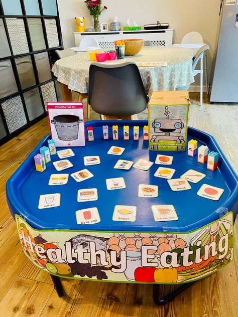 Healthy Eating Tuff Tray Ideas, Tuff Table, Tuff Tray Ideas, Tuff Spot, Childrens Meals, Table Food, Tuff Tray, Tray Ideas, Year 1