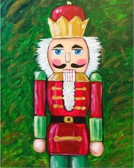 Nutcracker Christmas Party, Beginners Acrylic Painting, Learn Acrylic Painting, Nutcracker Decor, Nutcracker Christmas Decorations, Christmas Ideas Gifts, Christmas Canvas Art, Christmas Artwork, Canvas Painting Tutorials