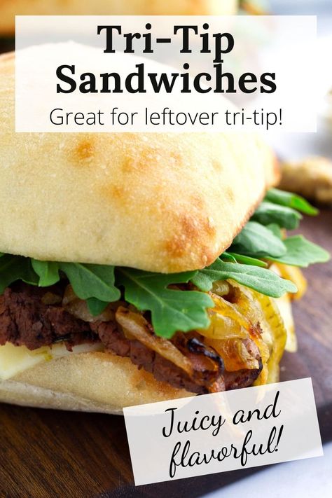 Recipes Using Tri Tip Steak, Tri Tip Burritos, Bbq Tri Tip Sandwiches, Tritip Recipes Leftover, Tri Tip Sliders Mini Sandwiches, Tritip Sandwich Recipes, Tri Tip Sandwich Ideas, Tri Tip Sliders, Tri Tip Steak Sandwich Recipe