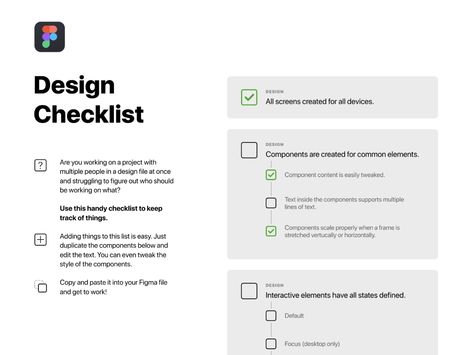 Figma Design Checklist by Ben Fryc for Mango Languages on Dribbble Graphic Design Checklist, Google Site Templates, Figma Design, Ppt Template Design, Data Map, Team Management, Ui Patterns, List Design, Game Ui Design