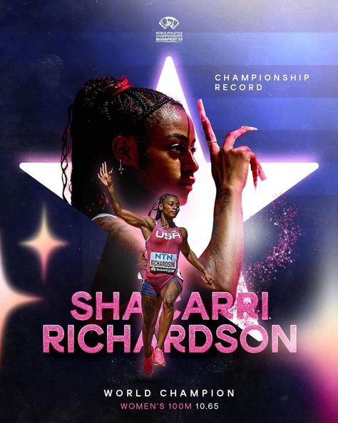 Sha Carri Richardson, Track Background, Track And Field Sports, Types Of Sports, Running Motivation Quotes, Running Photos, Volleyball Tips, Track And Field Athlete, World Athletics