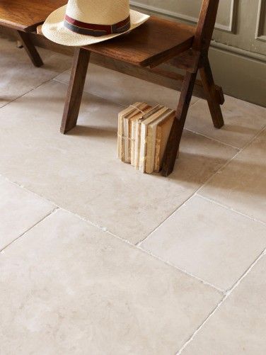 Storm Tumbled from Mandarin Stone £35.69-44.20 psm in summer sale. Bonito, pero puede ser un poco sucio. Cheap Hardwood Floors, Limestone Floor Tiles, Mandarin Stone, Stone Tile Flooring, Travertine Tiles, Modern Flooring, Limestone Flooring, Limestone Tile, Tile Trends