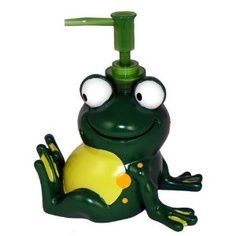 . Frog Bathroom, Frog Stuff, Frog House, Pet Frogs, Frog Theme, Frog Pins, Frog Decor, Quirky Decor, Hand Soap Dispenser