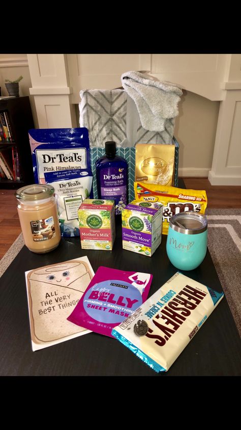 Care Package For C Section Mom, New Mom Basket Care Packages, Baby Shower Gift Basket For Mom Mommy Survival Kits, After Hospital Care Package, New Mommy Care Package, Care Package Ideas For Mom, New Mom Care Basket, Diy Post Partum Gift Basket, After Birth Mommy Basket