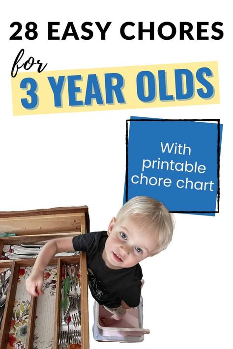 Need chore ideas for your 3 year old? Make sure to check out this post for perfect chores for toddlers! Chores For 3 Year, Chores For Toddlers, Parenting Charts, Chore Ideas, Toddler Chores, Weekly Chore Charts, Buying House, Family Chore Charts, Doing Chores