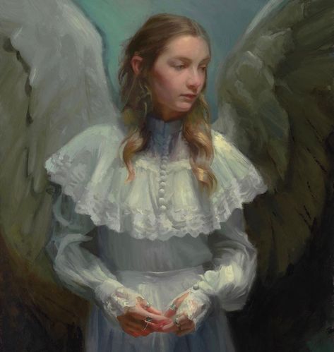 Casey Childs on Instagram: “Cropped image of “The Calling” (oil on linen, 30x20”) that will be on display during my solo show with @arcadiagallery opening December…” Casey Childs, Eugène Delacroix, Broken Wings, The Human Experience, Beauty Oil, Aspiring Artist, Caravaggio, Art Block, Human Experience