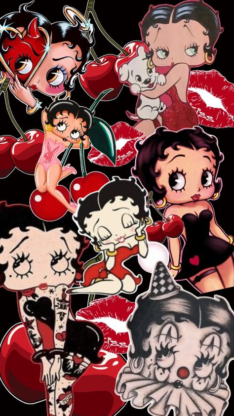 Betty Boop Posters, Pretty Wallpaper Ipad, Pink Wallpaper Hello Kitty, Jelly Wallpaper, Walpaper Hello Kitty, Vintage Flowers Wallpaper, Betty Boop Art, Iphone Wallpaper Hipster, Wallpaper Iphone Neon