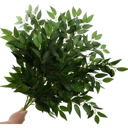 Package included 5 artificial Italian ruscus sprays, which the size is approx. 27.2" long. The artificial Italian ruscus spays are lifelike, UV resistant and durable. This vivid greenery adds a dainty, soft touch to any flower arrangements. You can put them in a vase or hang them on the door frame. Size: 27.2".  Color: Green. Hanging Greenery, Italian Ruscus, Table Centerpiece Decorations, Leaf Garland, Faux Plants, Home Decorations, Door Frame, Artificial Plants, Wedding Bouquet