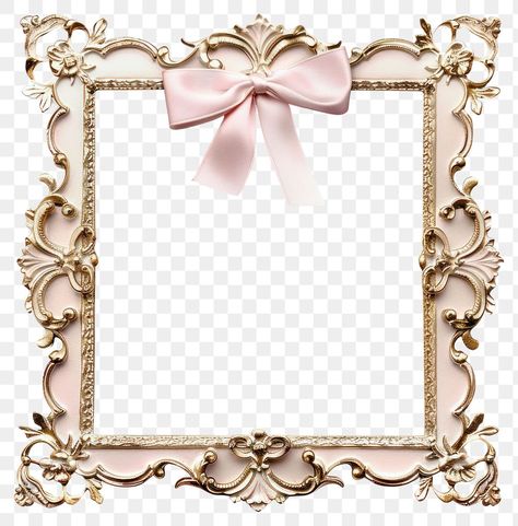 Pink Frame Png, Coquette Frame, Coquette Decoration, Pink Picture Frame, Aesthetic Pngs, Pink Picture Frames, Bedroom Decor For Small Rooms, Frame Pink, Free Photo Frames