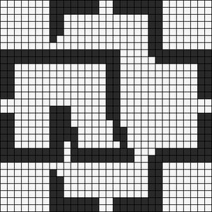 Alpha pattern #12644 Stitch Games, Miyuki Beads Pattern, Easy Pixel Art, Pixel Art Templates, Kandi Patterns, Till Lindemann, Tapestry Crochet Patterns, Pixel Pattern, Pixel Art Pattern