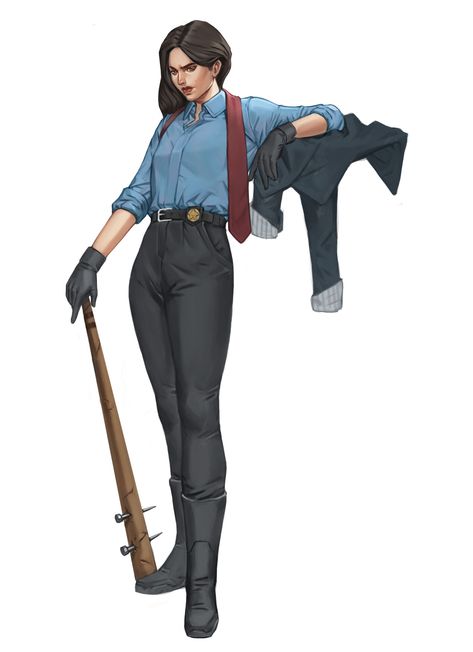 Female Mob Boss Art, Businesswoman Character Design, Female Police Officer Character Design, Woman Concept Art, Female Investigator, Female Detective Character Design, Detective Character Design, Detective Outfit, Female Detective