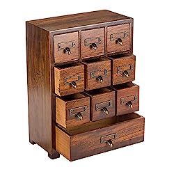 Amazon.com - Dark Academic Inspired Decor Small Curio Cabinet, Card Catalog Cabinet, Vintage Medicine Cabinets, Fly Tying Desk, Library Card Catalog, Modern Gadgets, Apothecary Cabinet, Card Catalog, Clutter Free Home