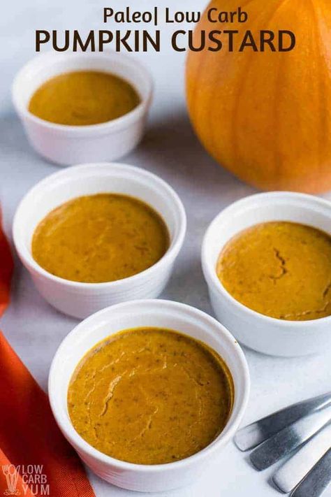 Paleo Pumpkin Custard, Pumpkin Custard Recipe, Paleo Pumpkin Recipes, Pumpkin Puree Recipes, Dairy Free Pumpkin, Custard Recipe, Pumpkin Recipes Healthy, Pumpkin Custard, Paleo Pumpkin