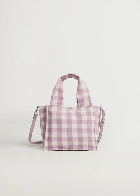 Mini Toile, Canvas Bag Design, Sac Diy, Diy Bag Designs, Mini Tote Bag, Grab Bag, Gingham Print, Fabric Bags, Mini Tote