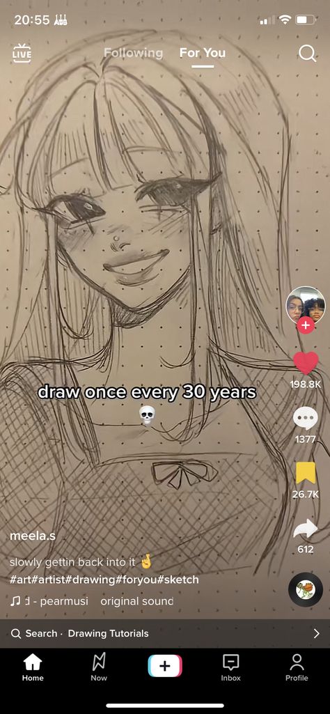 Alt Drawing Realistic, Alt Art Hair Drawing, Types Of Bangs Drawing, Welcome To My Sketchbook Ideas, Semi Realistic Sketch Tutorial, Alt Drawing Body Poses Base, Alt Girl Drawing, Bang Drawing, Alt Drawing Body Poses