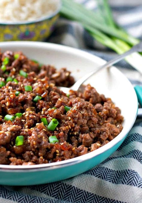 Ground Beef Teriyaki Bowl – Keto-Adapted Beef Teriyaki, Cooking With Ground Beef, Teriyaki Recipe, Meat Food, Mapo Tofu, Winter Cooking, Easy Chinese Recipes, Ground Beef Casserole, Skillet Meals