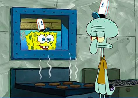 "Hey Squidward, I can see you through this little window." Imagination Spongebob, Aye Aye, Isometric Design, Spongebob Squarepants, 그림 그리기, See You, I Can, Tv, Anime