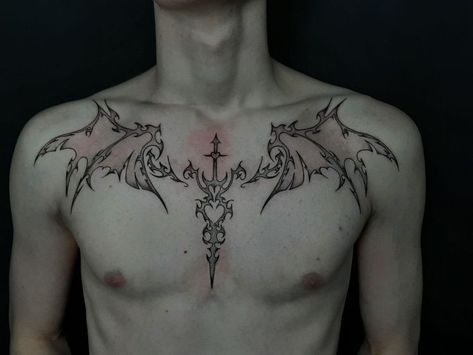 Collar Bone Tattoo For Men, Seal Tattoo, Butterfly Tattoo On Shoulder, Henna Inspired Tattoos, Naruto Tattoo, Cool Chest Tattoos, Metal Tattoo, Back Tattoos For Guys, Chest Tattoo Men