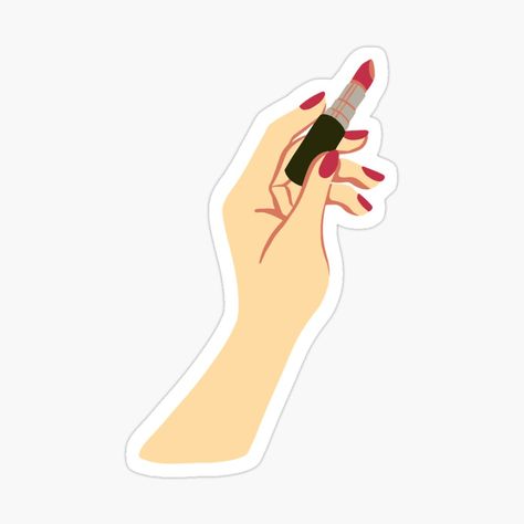 Lipstick Sticker, Transparent Stickers, My Art, Awesome Products, Motion, Room Decor, Fashion Outfits, Art Prints, For Sale