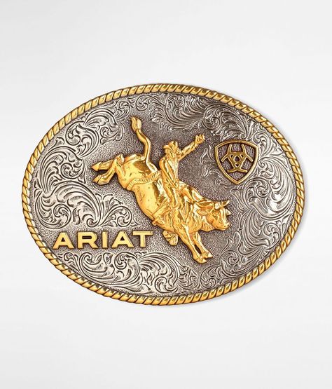 Ariat Rodeo Belt Buckle - , Men's Silver Embossed metal belt buckle. Apparel & Accessories Silver Western Belt Buckles, Adjustable Silver Belt Buckles For Western-themed Events, Vintage Silver Belt Buckles For Rodeo, Rodeo Belt, Rodeo Belt Buckles, Western Belt Buckles Coolbuckles.biz, Silver Antique Buckle Belt Buckles For Western-themed Events, Cowboy Belt Buckles, Custom Belt Buckles