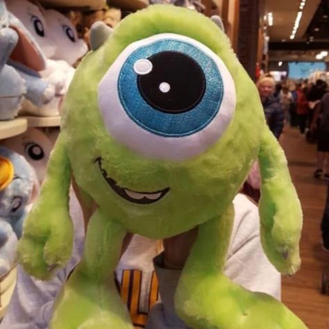 Baby Mike Wazowski, Disney Stuffed Animals, Custom Stuffed Animal, Mike Wazowski, Disney Plush, Create Diy, Kid Core, Cute Stuffed Animals, Monsters Inc