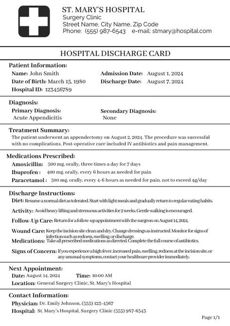 Hospital Discharge Summary Card Template Desi | PosterMyWall Hospital Discharge Papers, Kindle Book Cover, Concept Map, Etsy Banner, Campaign Posters, Blog Header, Facebook Event, Event Promotion, Instagram Ads