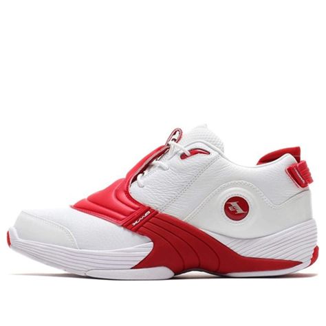 Reebok Answer 5 'White Red' 2019 White/Red Basketball Shoes/Sneakers Allen Iverson Shoes, Iverson Shoes, Red Basketball Shoes, Retro Basketball Shoes, Allen Iverson, Nike Fashion, Classic Shoes, Next Week, Saucony Sneaker